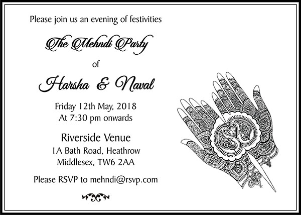 Mehndi Invitation Cards by CardFusion - 2023