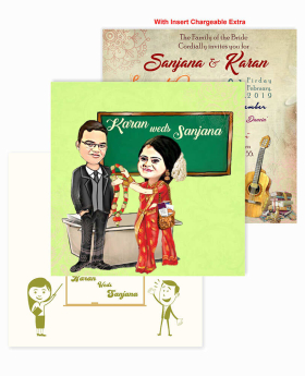 Caricature Wedding Cards | Funny Cartoon Wedding Invitations