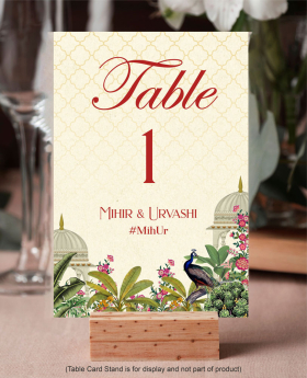 Table Number Card-DG3