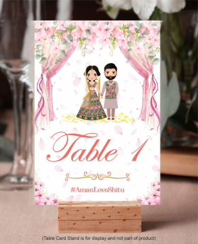 Table Number Card-DG4
