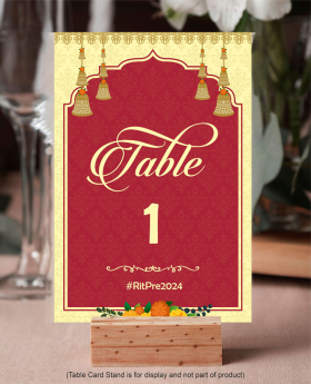 Table Number Card-DG6