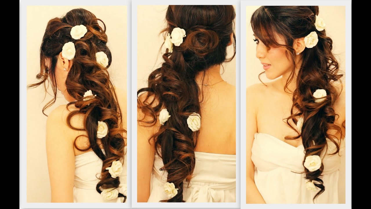 Flowery Braids and Curls