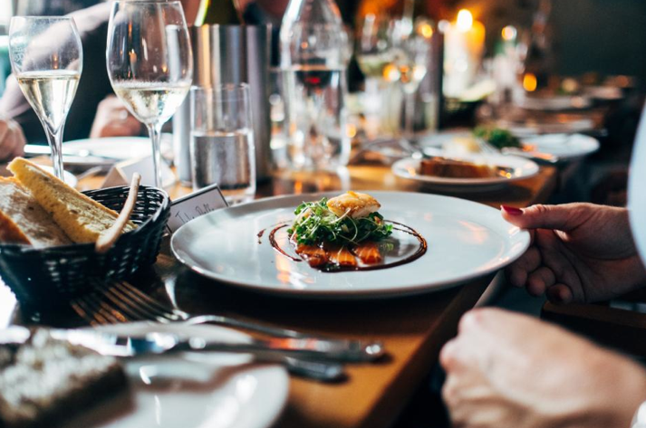 Dining in a favorite restaurant